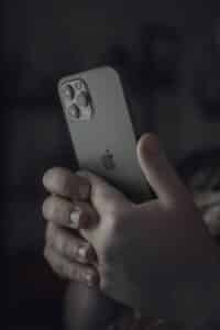 person holding silver iphone 6